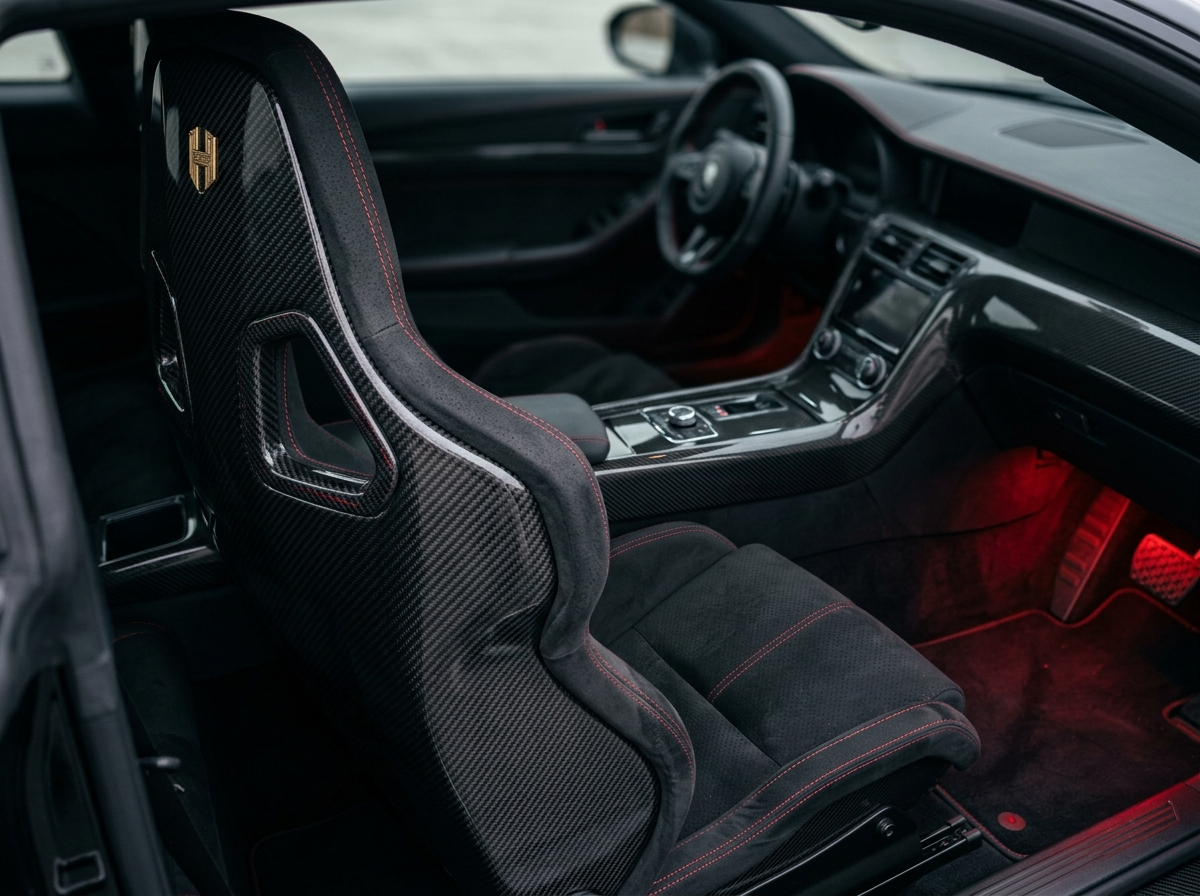 BUCKET SEAT · FIA-GRADE CARBON