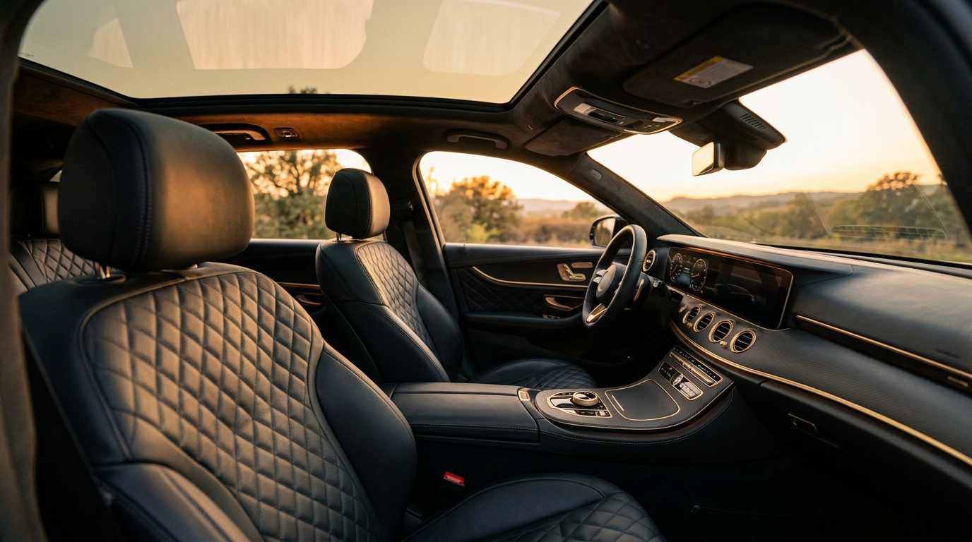 INTERIOR · DIAMOND-QUILTED LEATHER