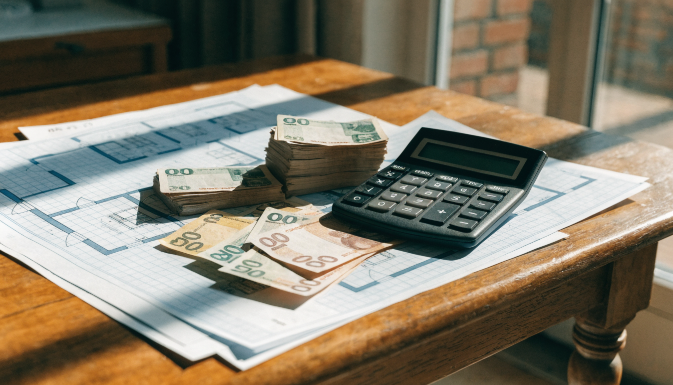 Calculatrice, plans et dirhams pour estimer le prix de construction au m² Calculatrice, plans et dirhams pour estimer le prix de construction au m²