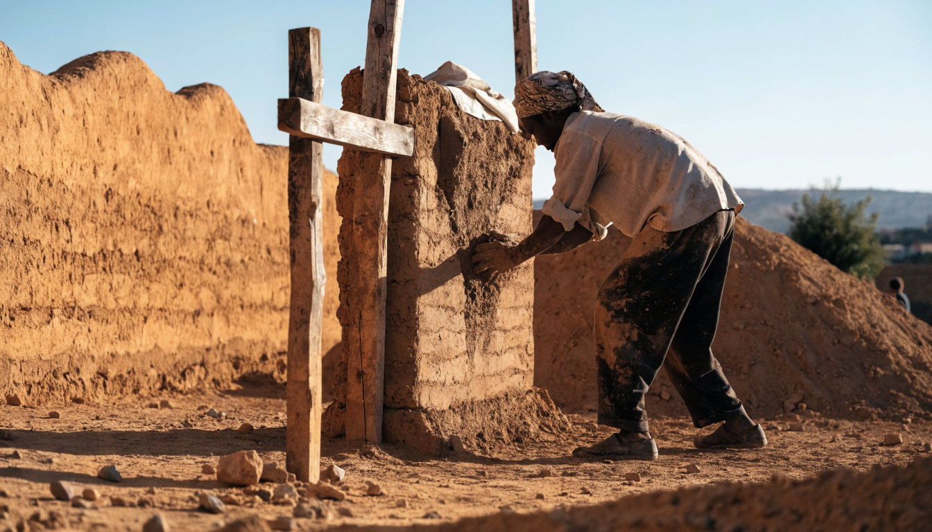 Construction en terre crue au Maroc : le retour du pisé, matériau écologique 1 Construction traditionnelle en pisé (terre crue) au Maroc