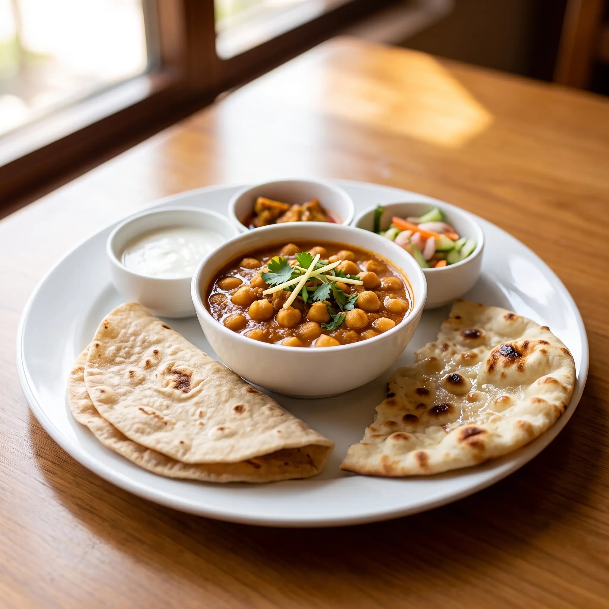 Chana Masala With 2Roti/ 1 Lachha/ 1Naan