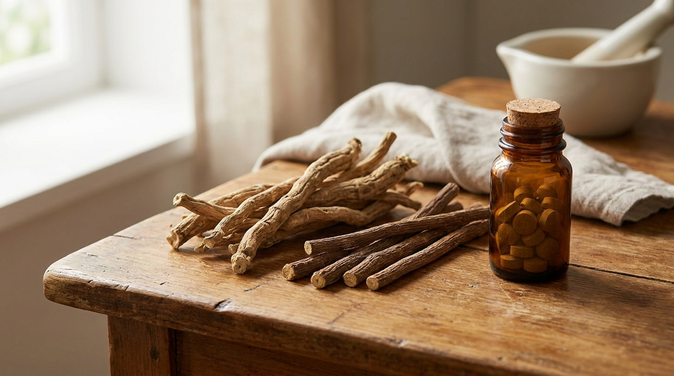 Ashwagandha and Yashtimadhu roots