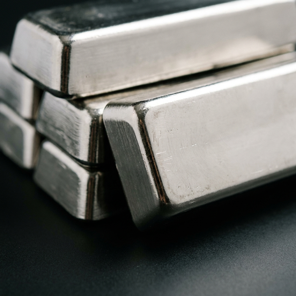 Nickel Babbitt Bars — studio photograph