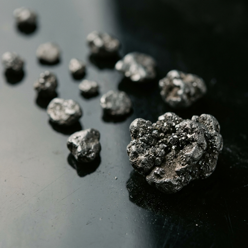 Platinum Group Metals (PGM) — studio photograph