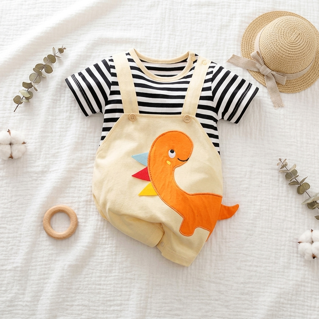 Mimou Babywear Lightweight Cartoon Summer Romper