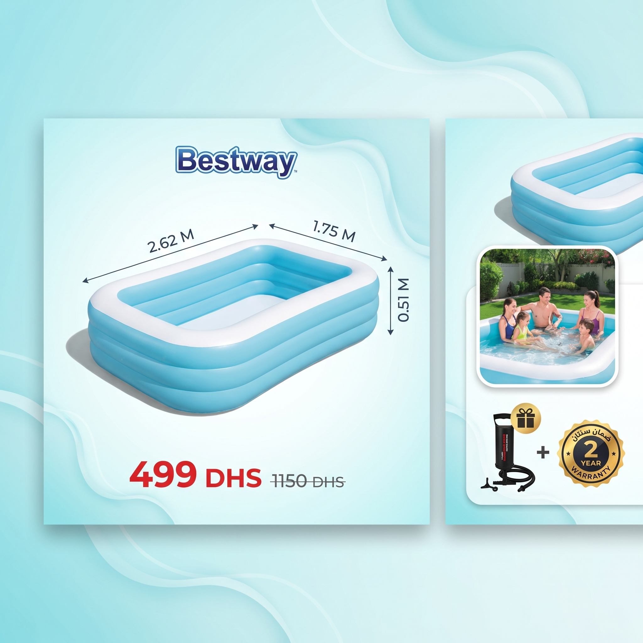 Piscine gonflable Bestway moyenne