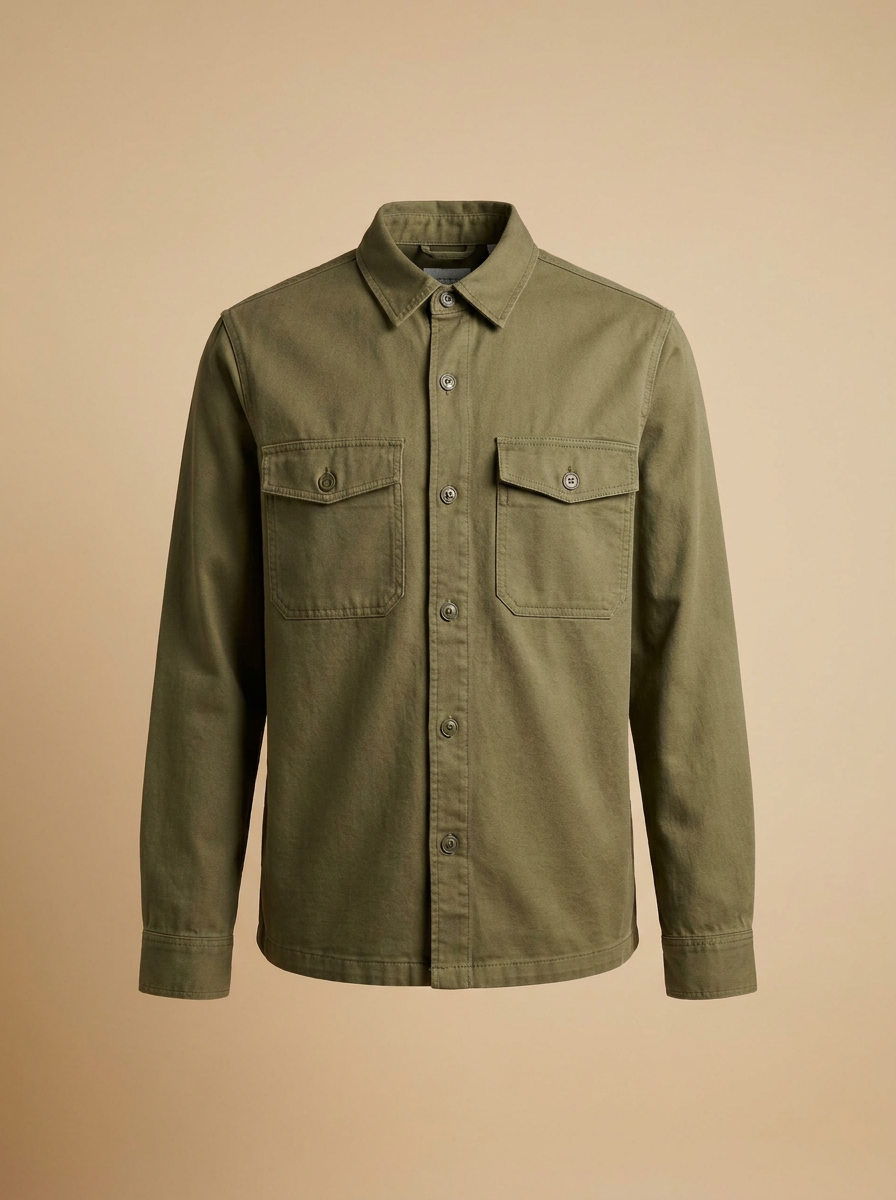 Sobrecamisa Milpa verde olivo