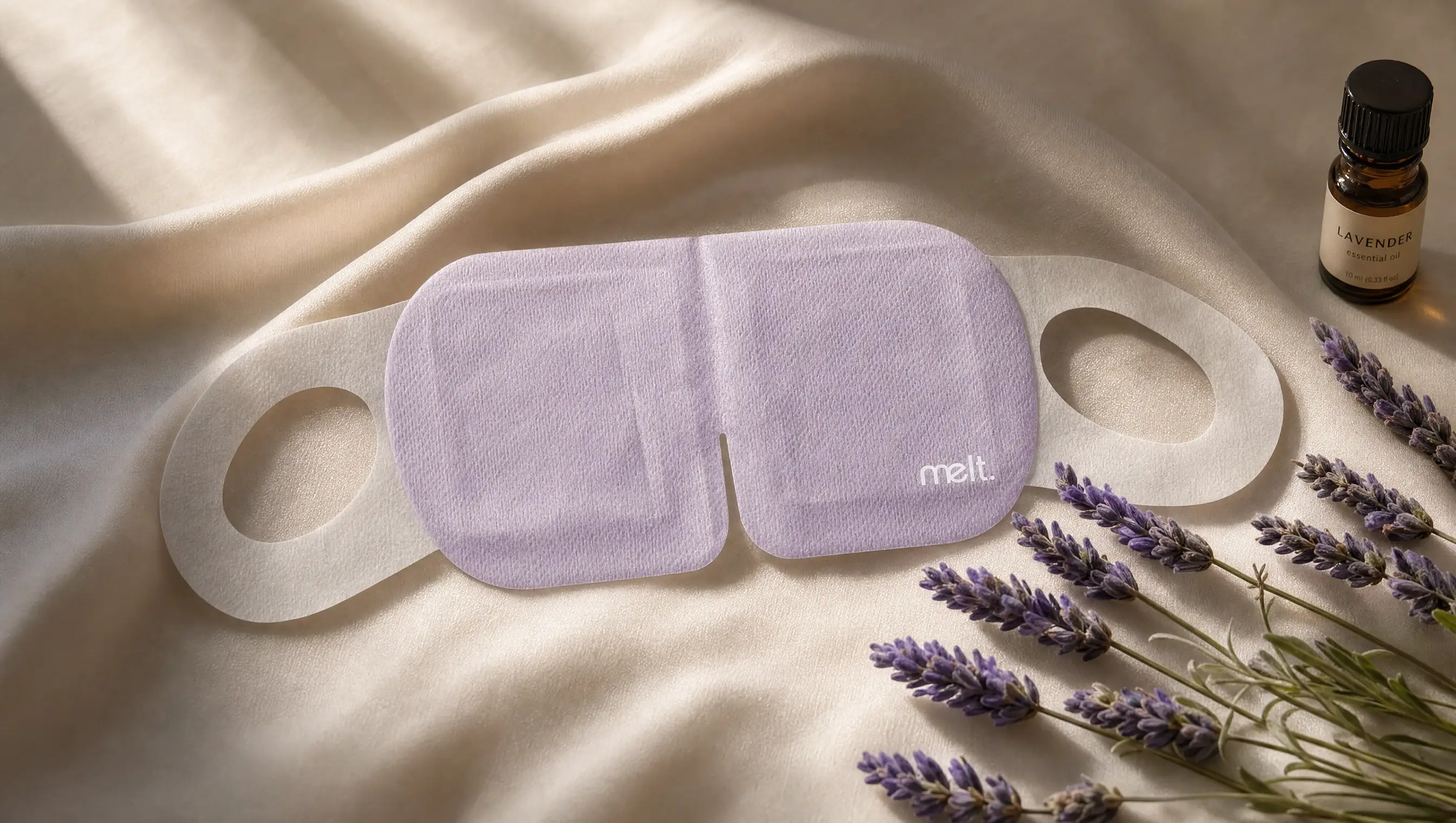melt physical eye mask in soft spunlace cotton