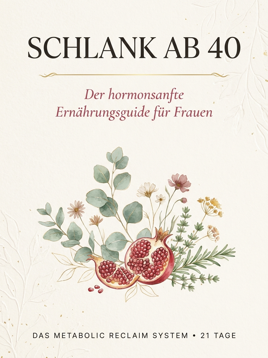 Cover Schlank ab 40 — Der hormonsanfte Ernährungsguide für Frauen