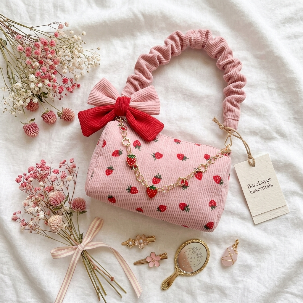 Pink Strawberry Bag