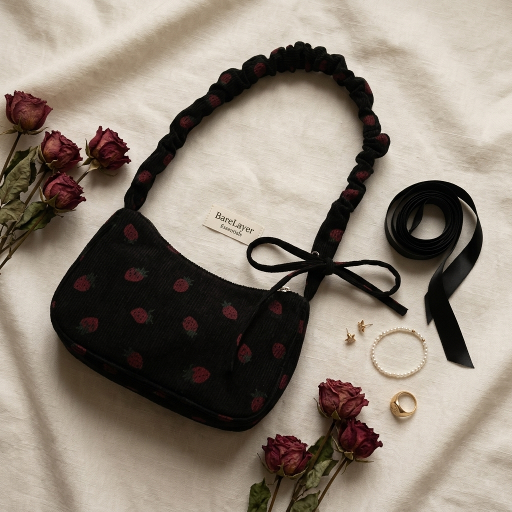 Black Strawberry Bag