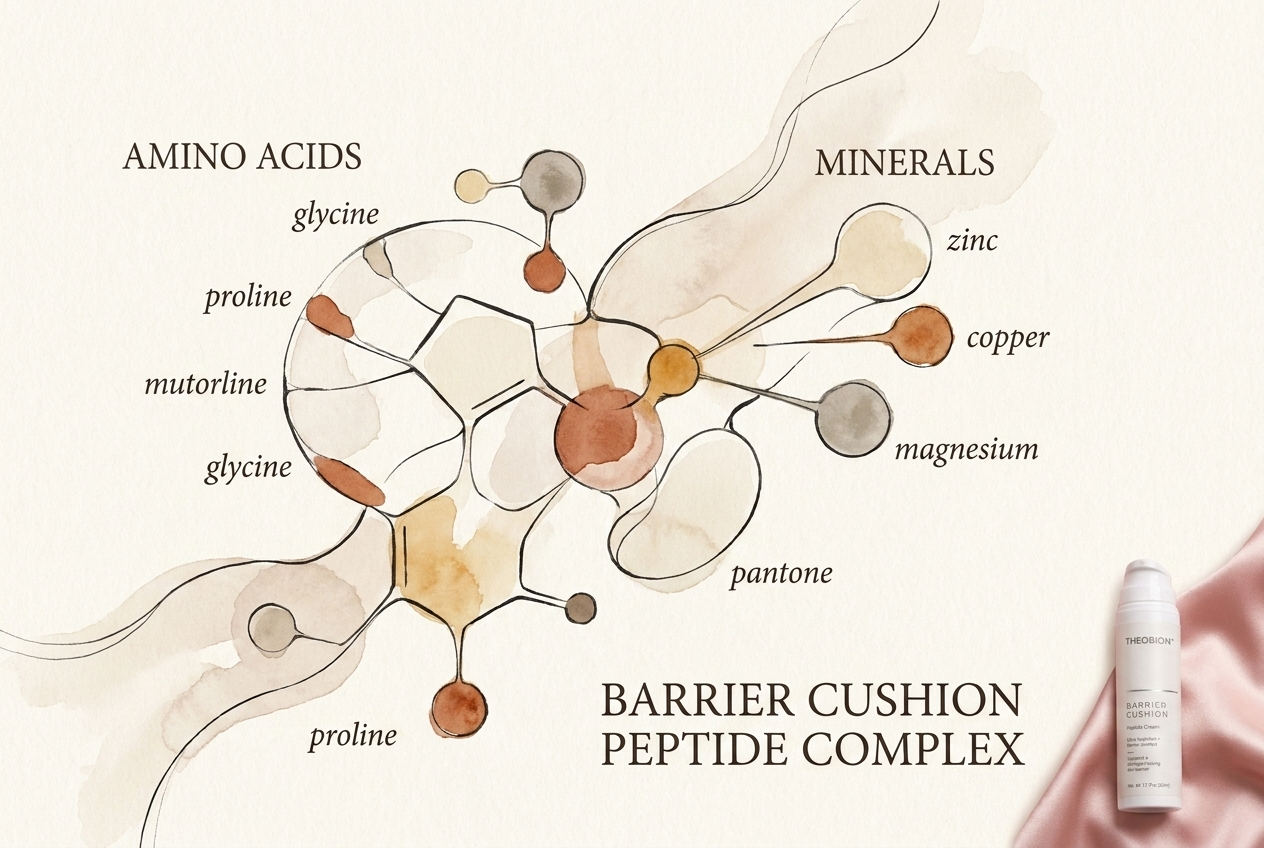 Illustration of the Copper Lysinate Prolinate amino acid mineral complex