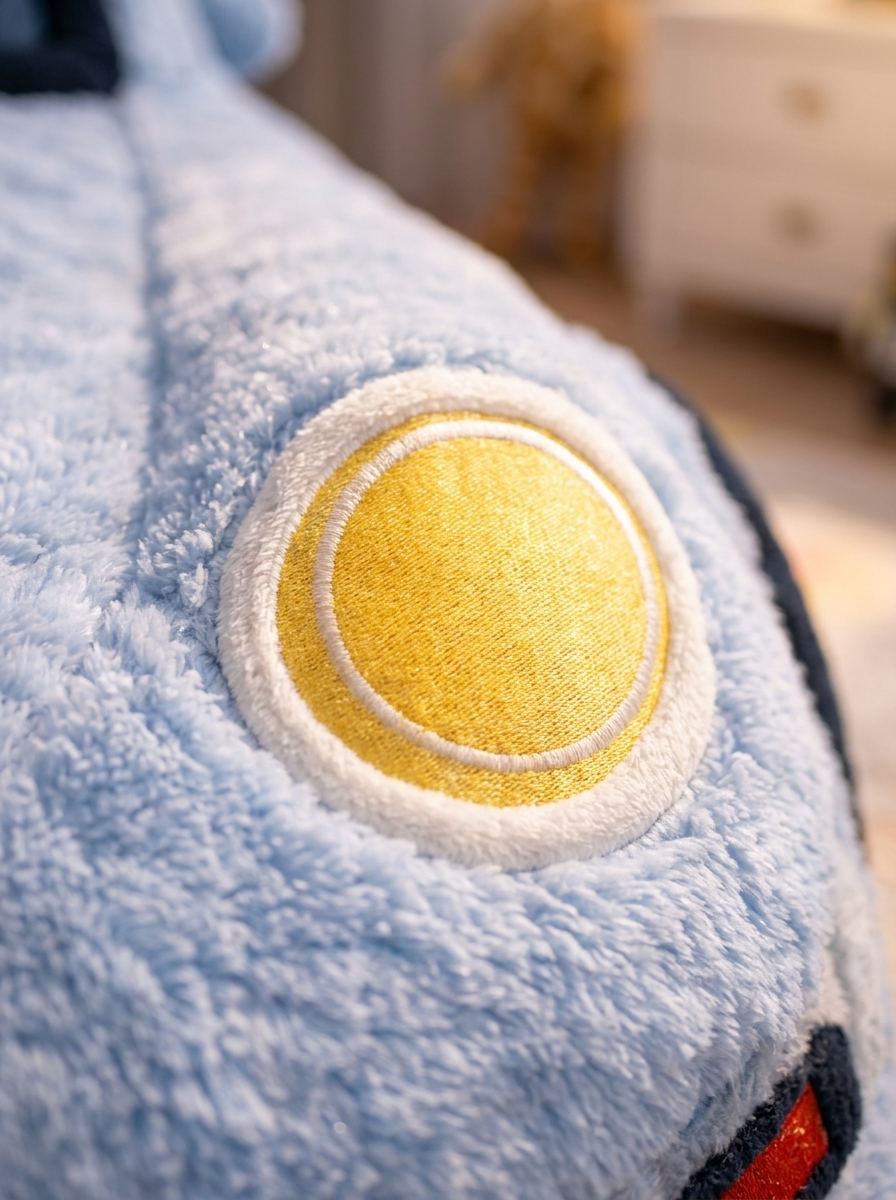 Plush fabric detail