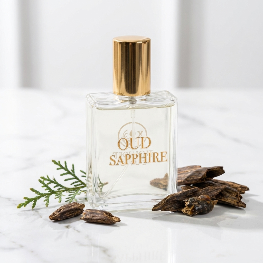 Oud Perfume Oil Sapphire — natural alcohol-free fragrance UK
