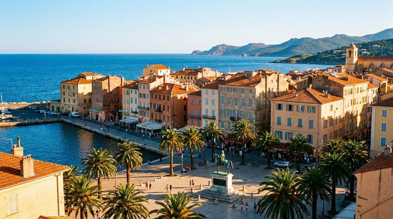 Ajaccio en Corse, ville natale de Napoleon Bonaparte
