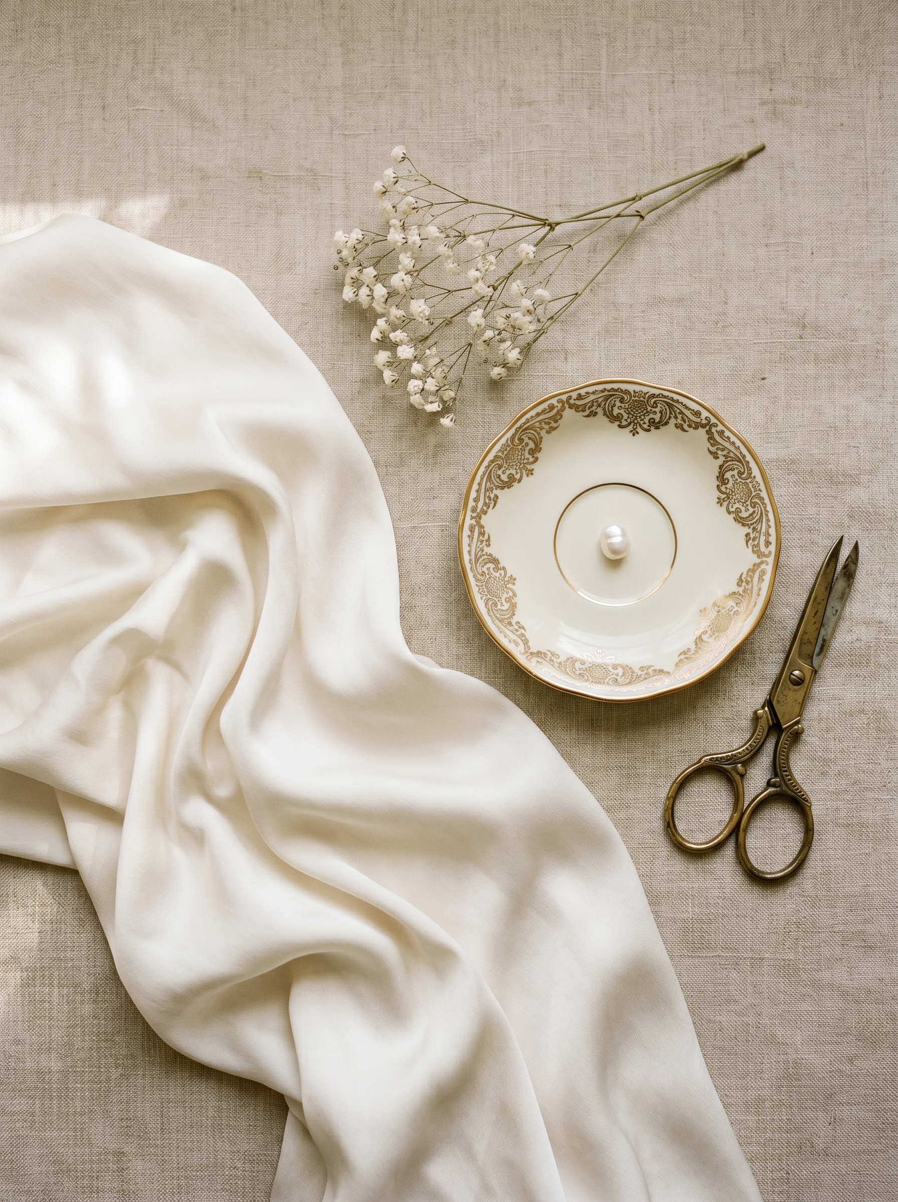 Trousseau maternite soigneusement plie sur cintres roses et beiges dans une chambre de bebe prete a accueillir