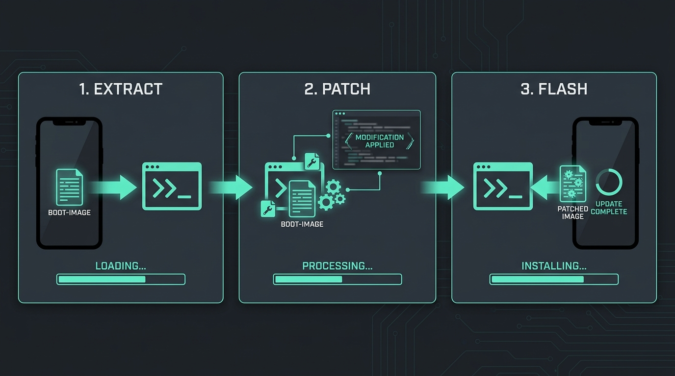 Patching the init_boot image on a modern Android device