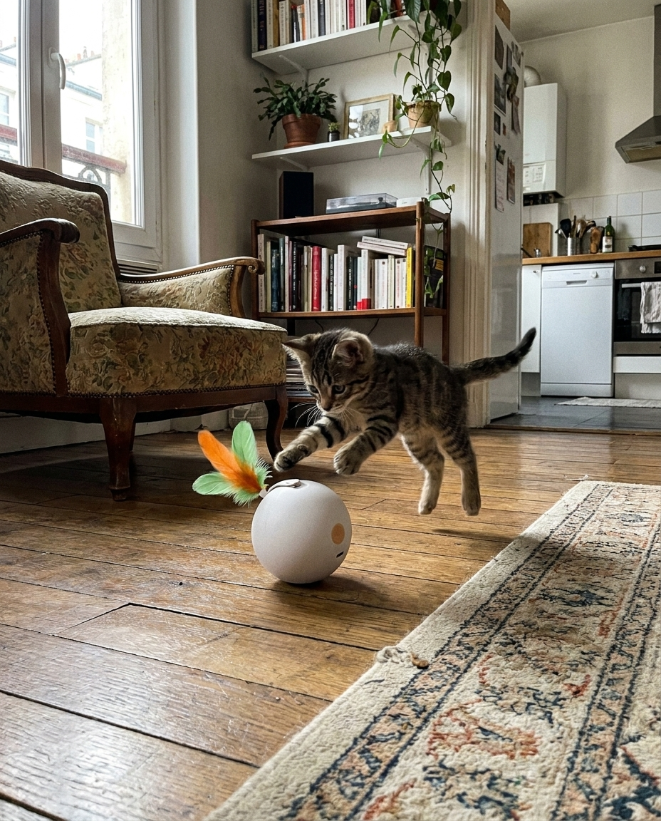 Ragdoll accro à la balle