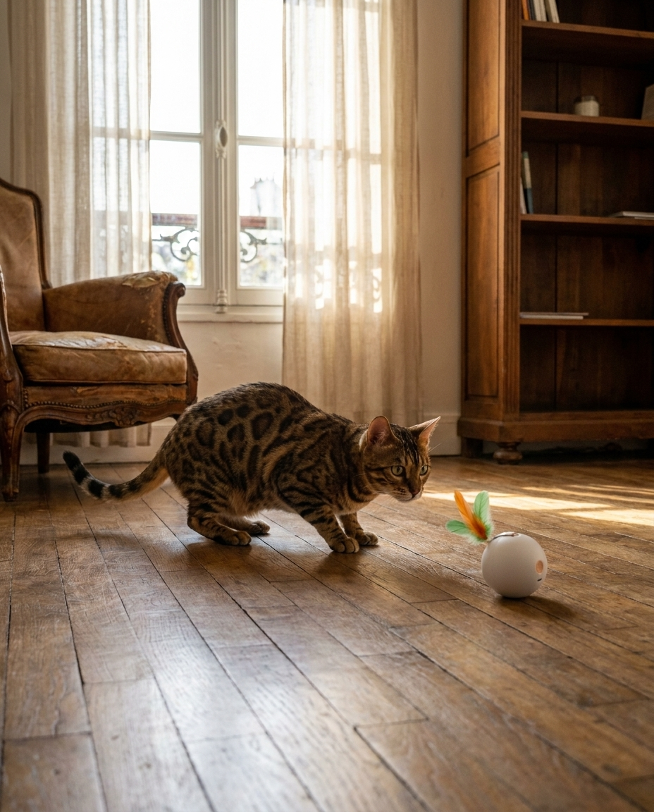 2 chats se partagent la balle