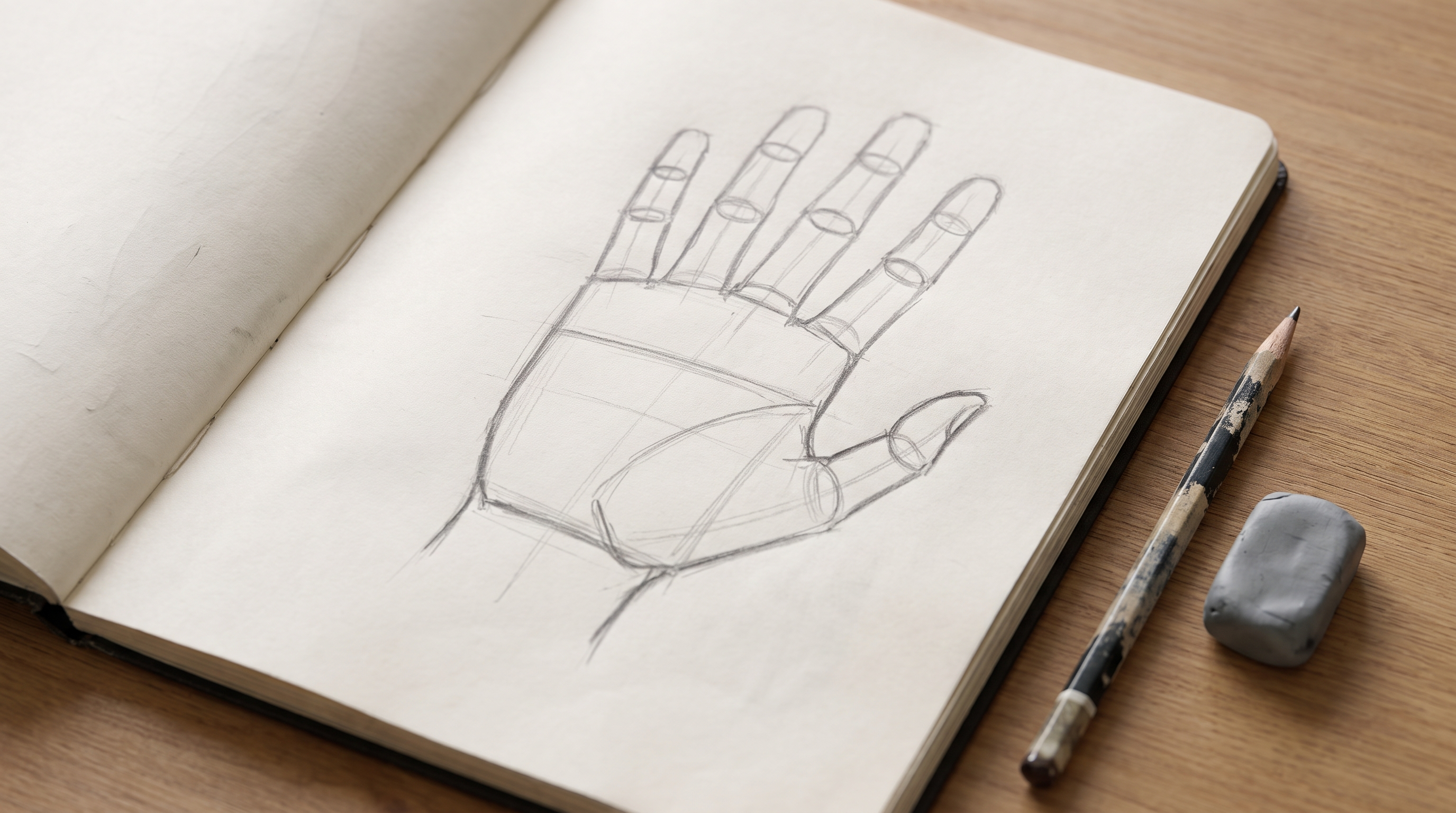 Measuring drawing proportions with a pencil