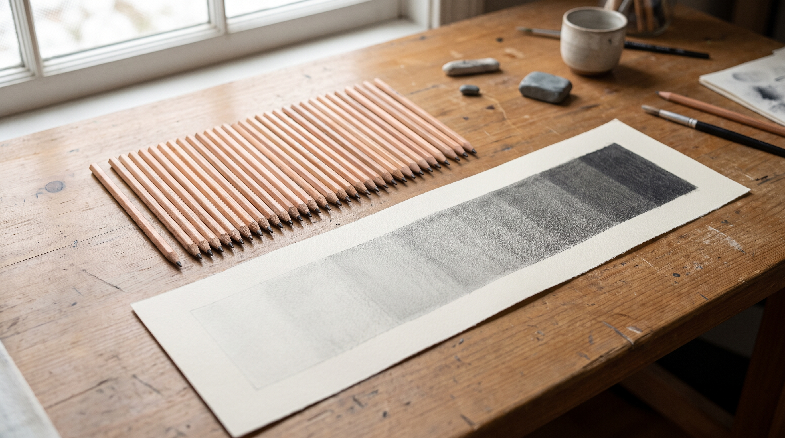Charcoal drawing tools and techniques