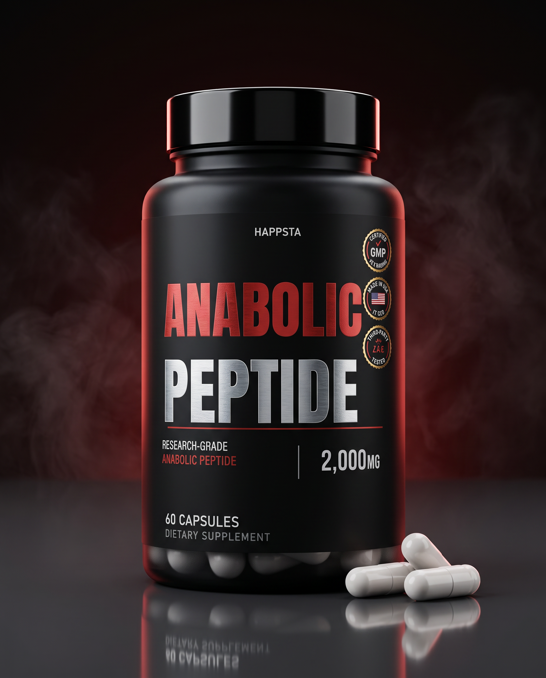 HAPPSTA Anabolic Peptide bottle