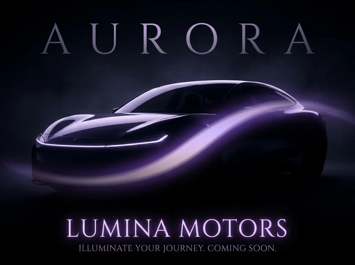 Lumina Motors film poster concept