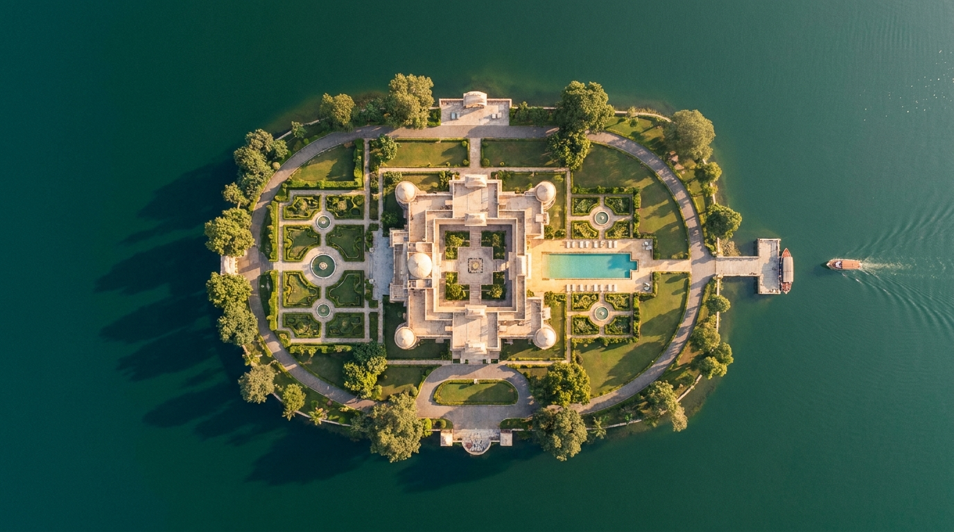 The island from above