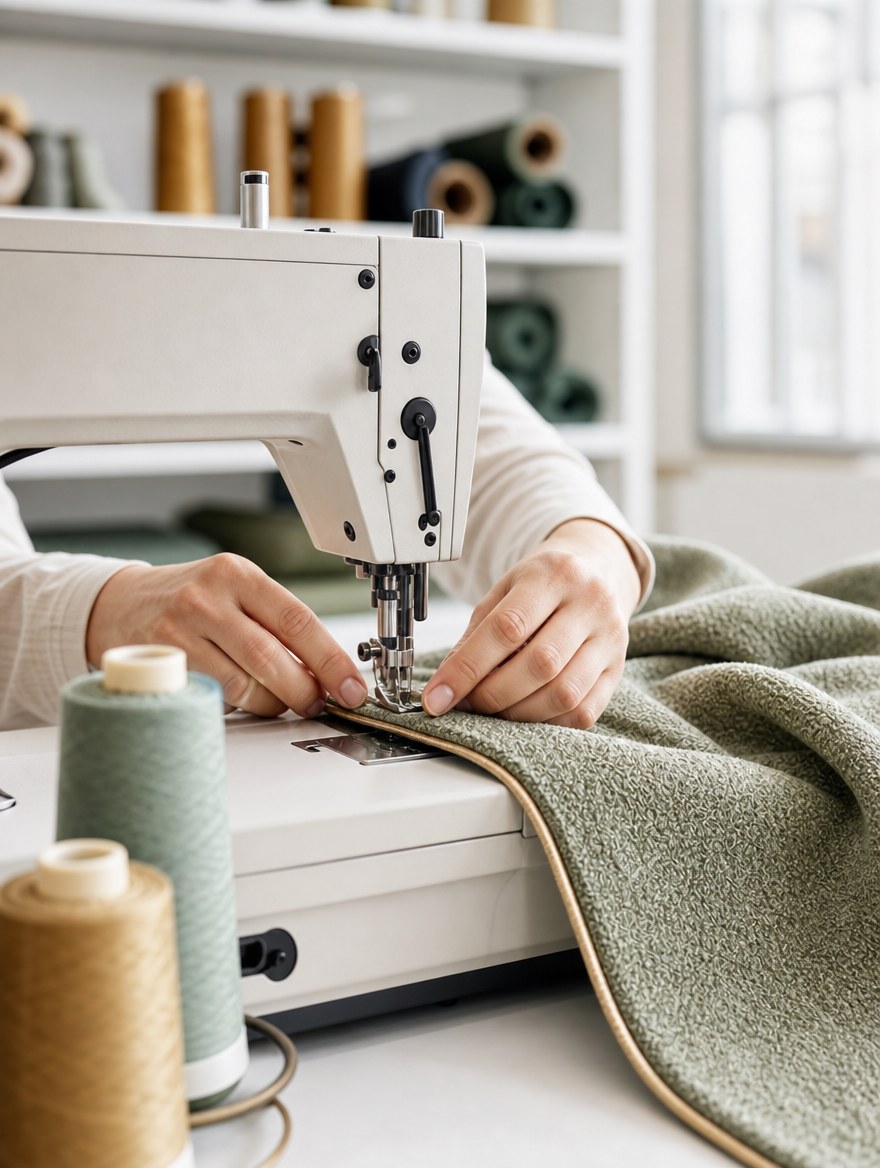 Made in Florence — sewing in our modern workshop