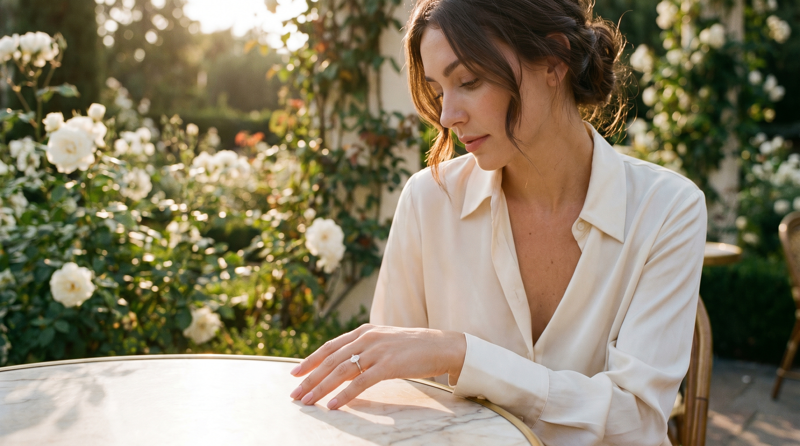 Oval lab-grown diamond engagement ring in summer light, 2026 buying guide