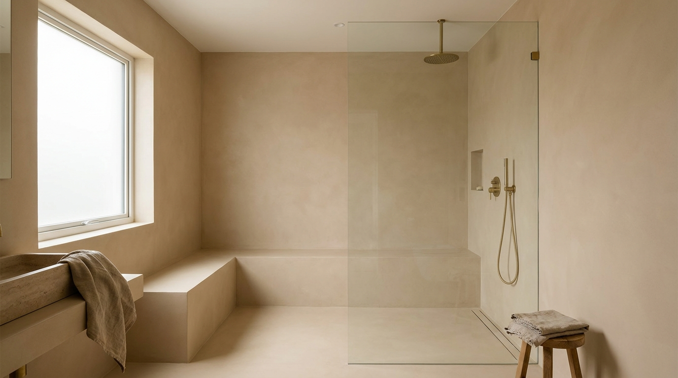 Coastal Residence — Seamless Sand Wet Room