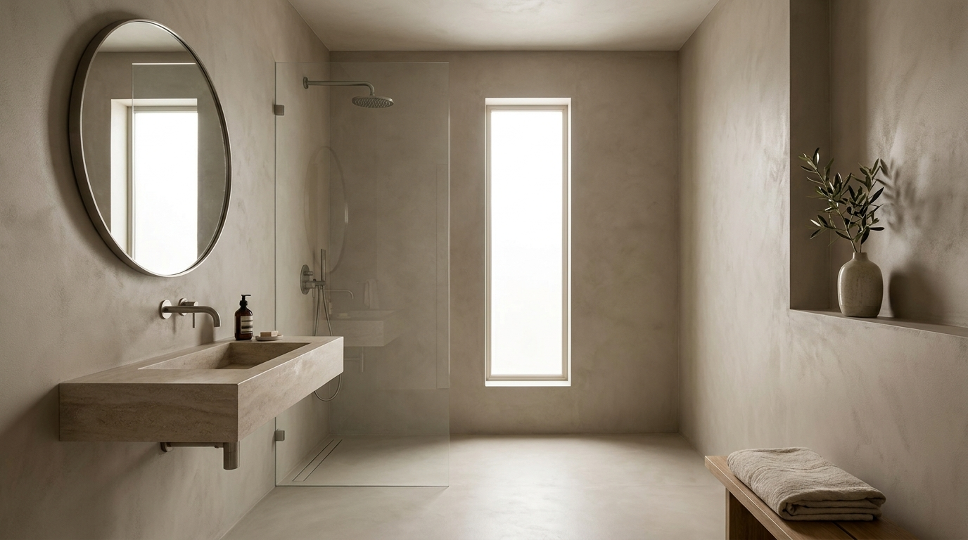 Hillside Ensuite — Warm Greige Bathroom