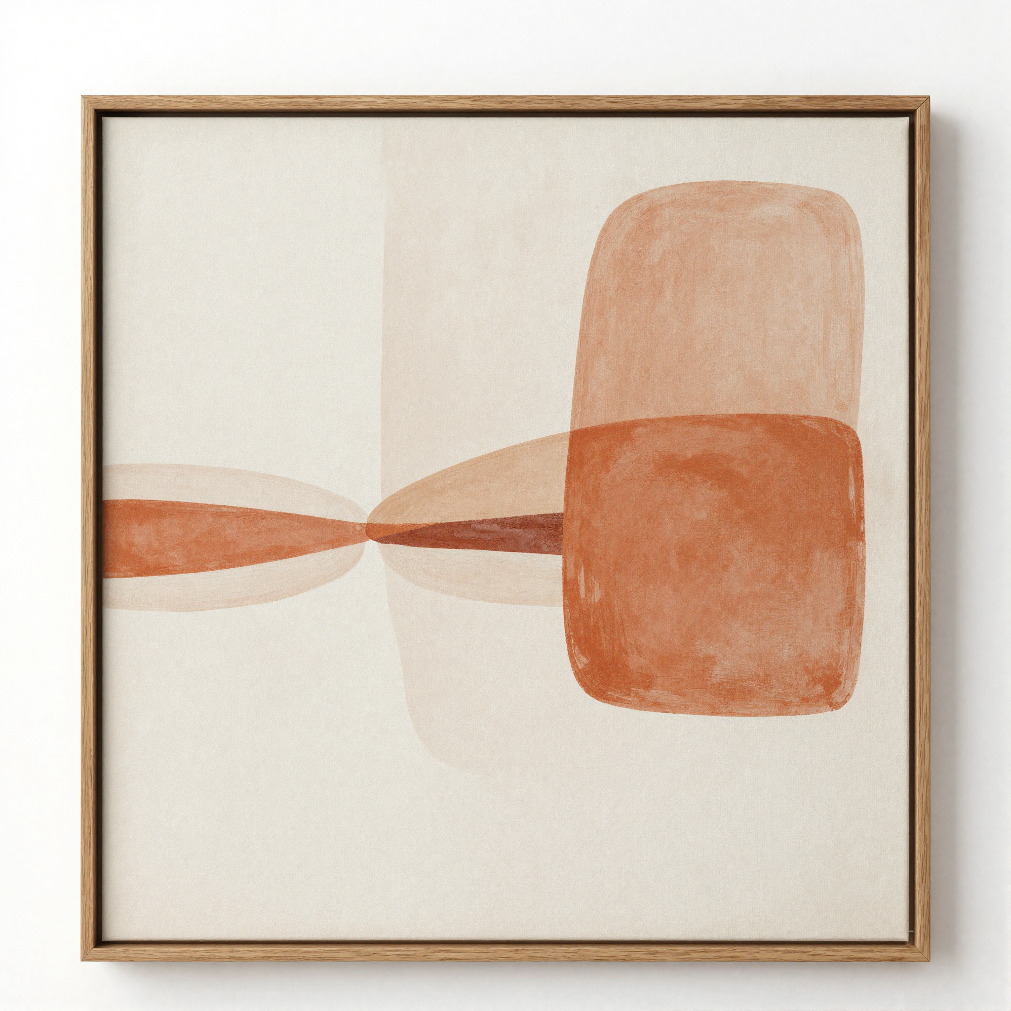 Framed Abstract Canvas Print detail