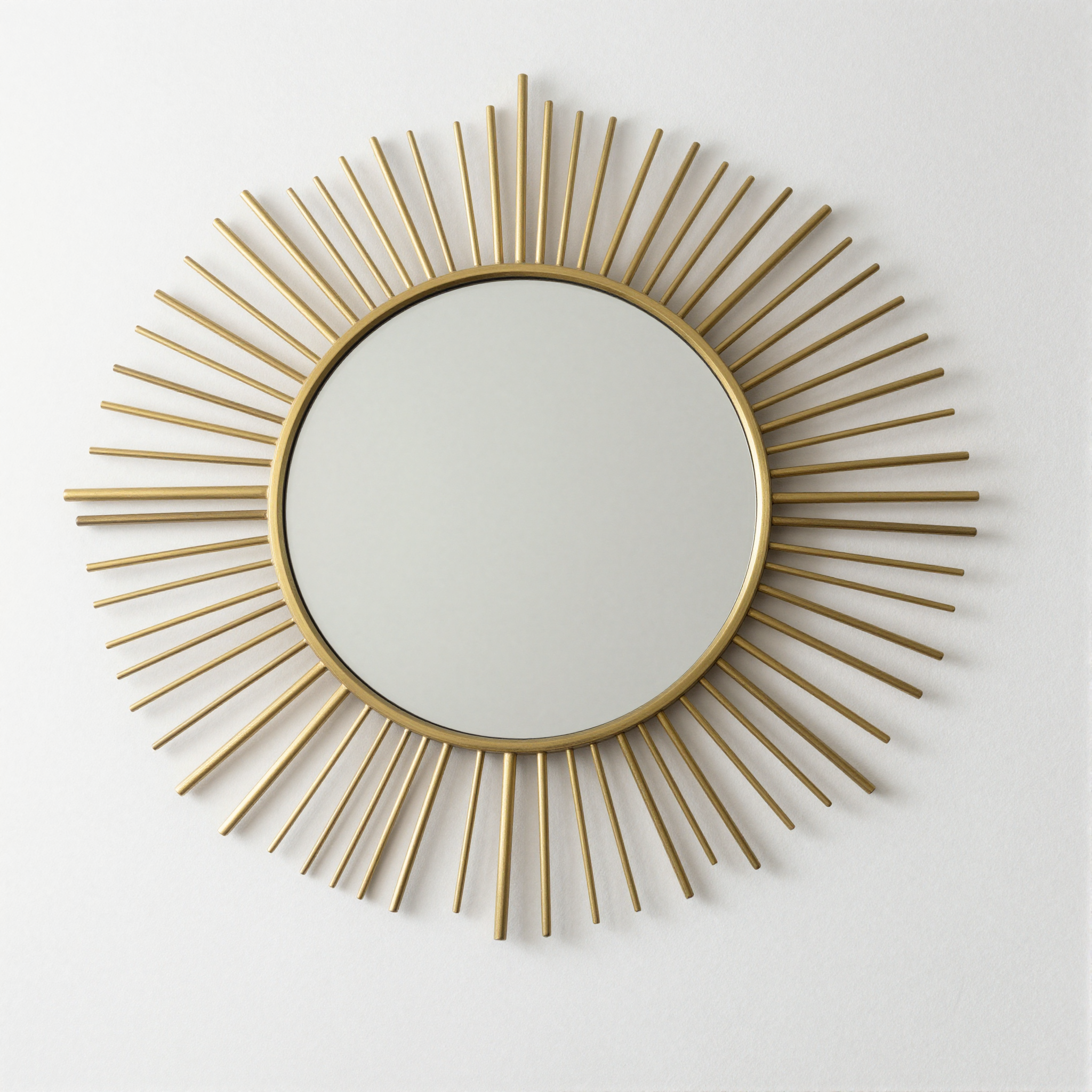 Round Sunburst Wall Mirror detail