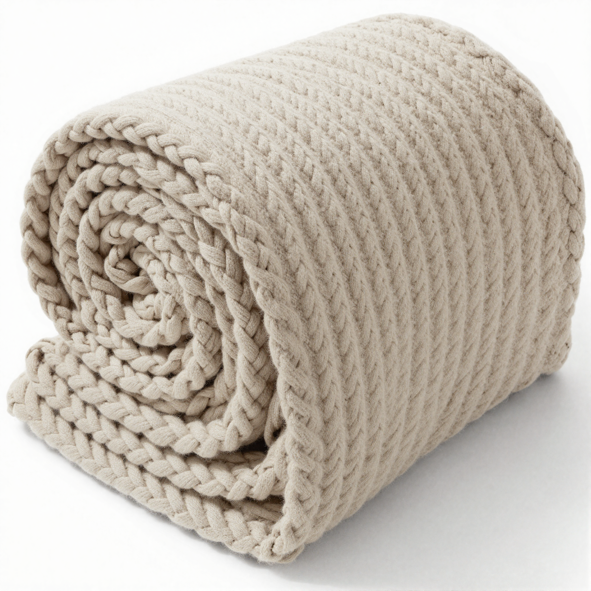 Chunky Knit Throw Blanket detail