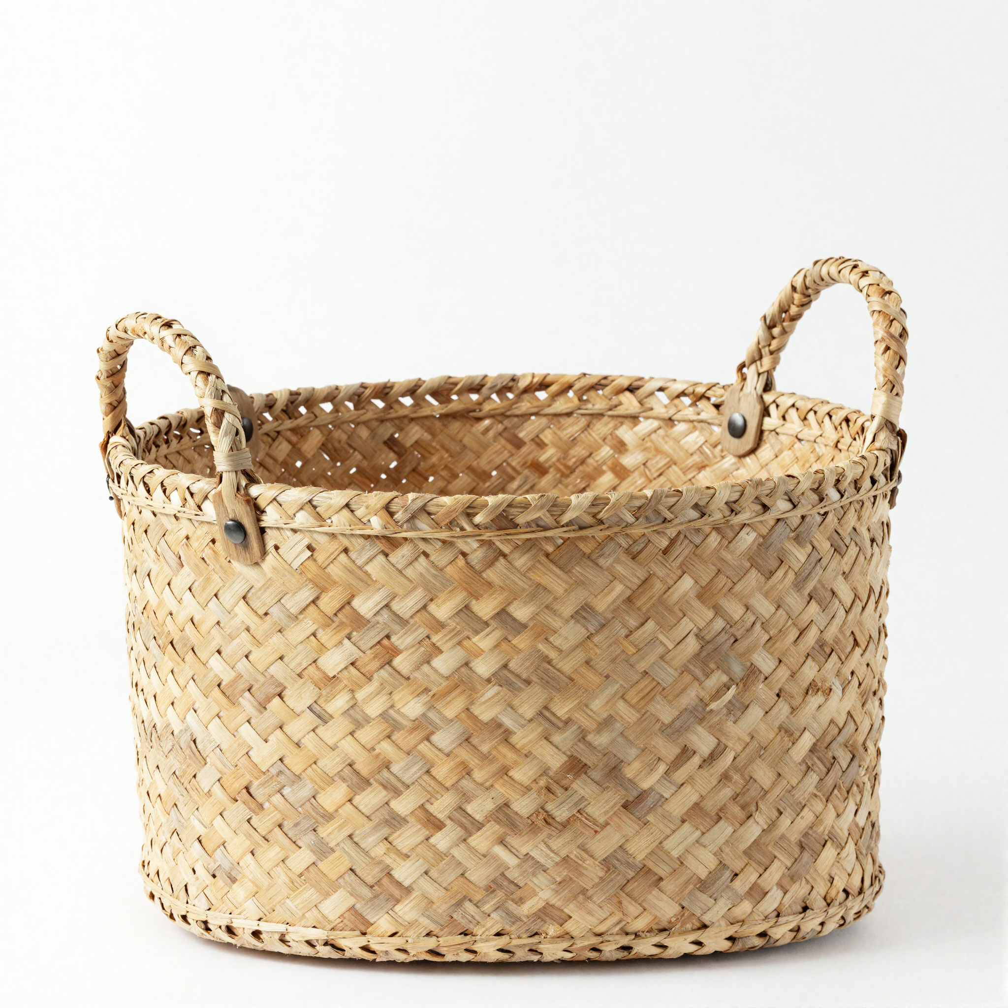 Woven Seagrass Basket Planter detail