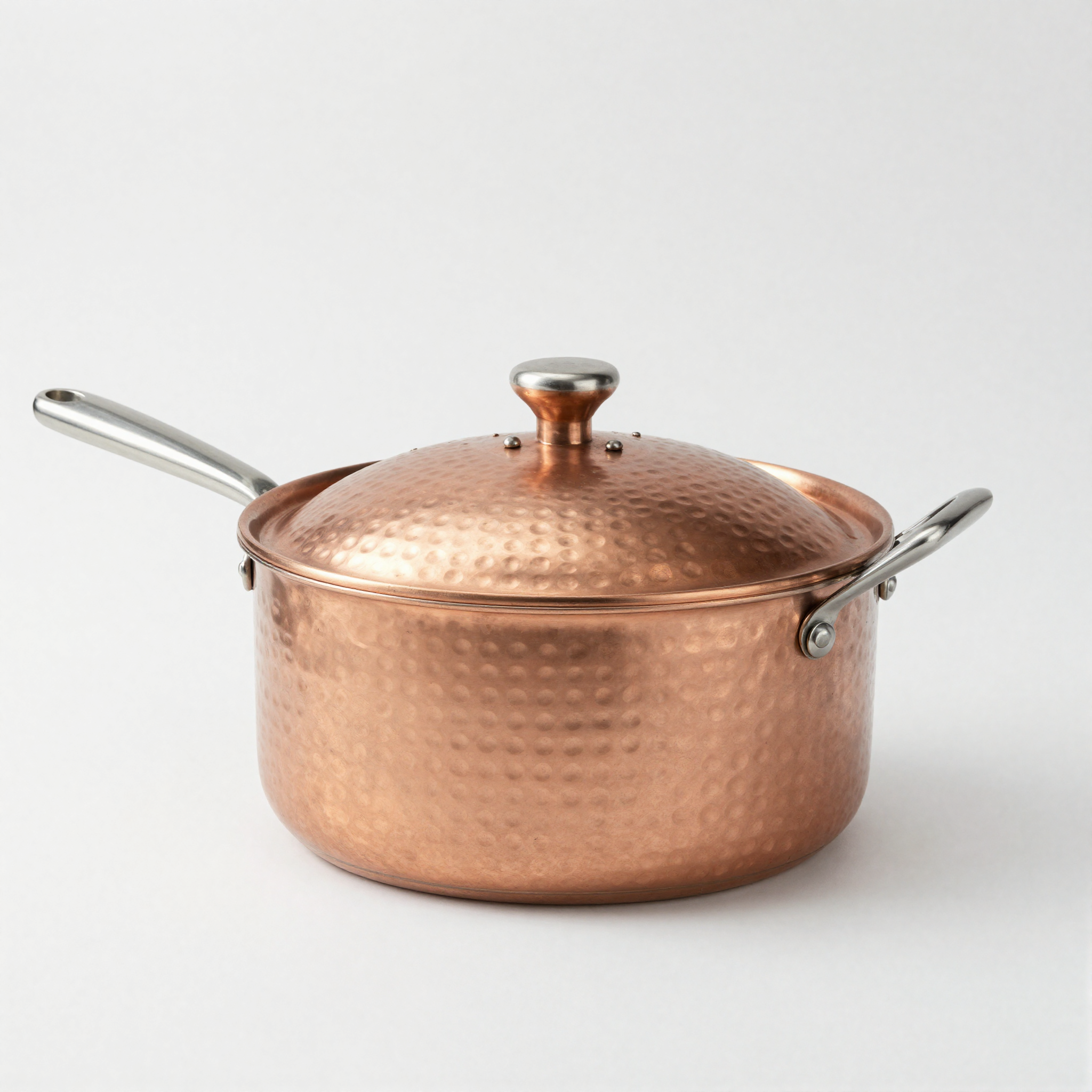 Hammered Copper Saucepan