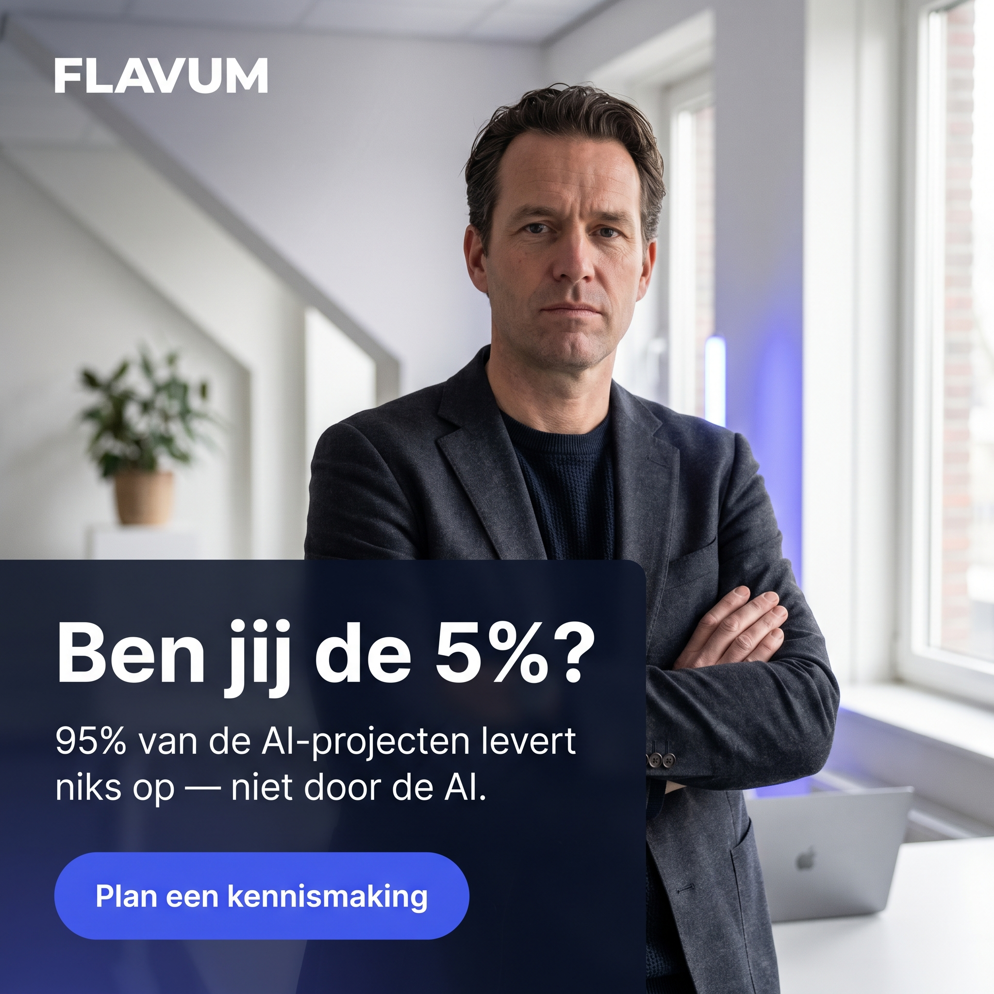 Flavum advertentie — Waarom 95% van AI mislukt
