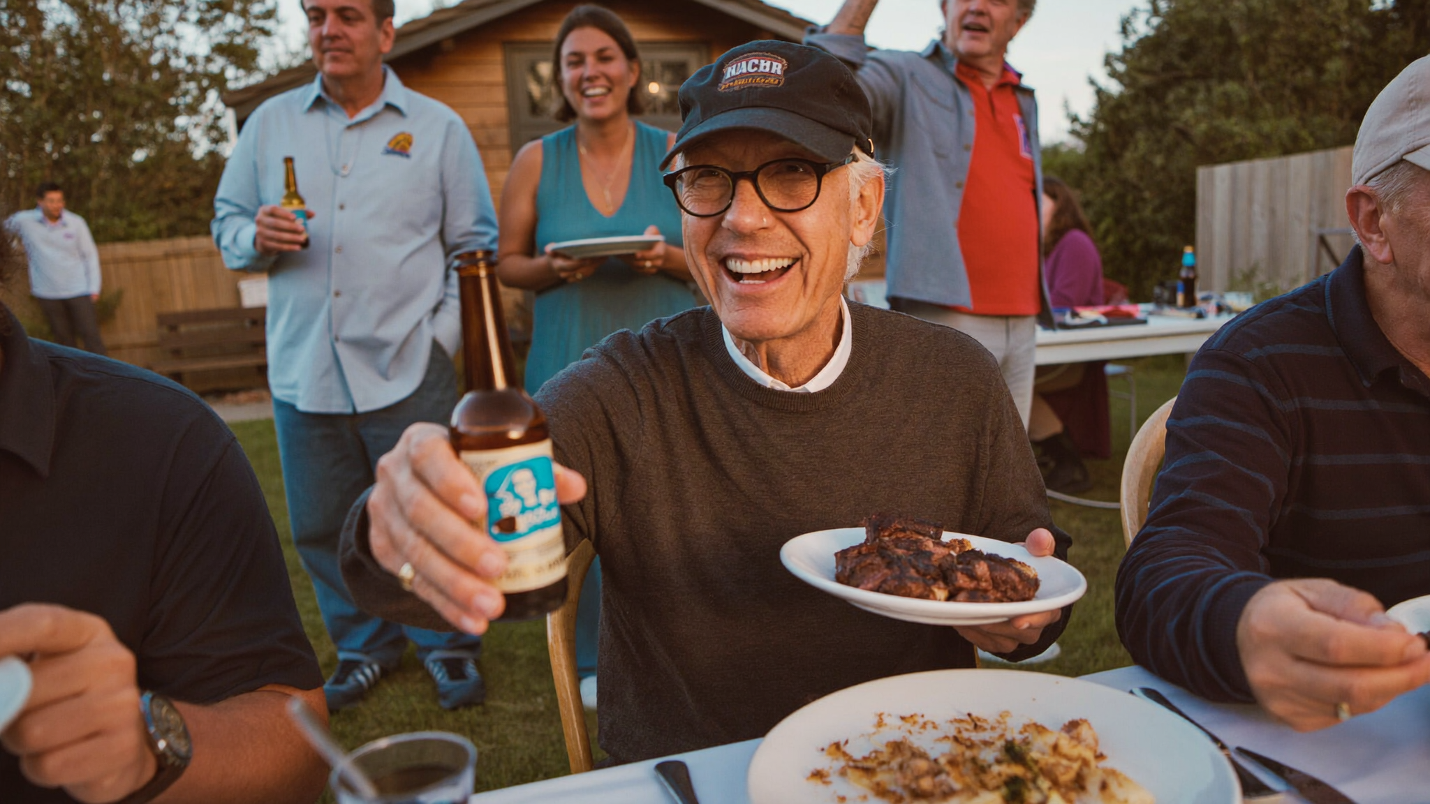 Man enjoying BBQ pain-free
