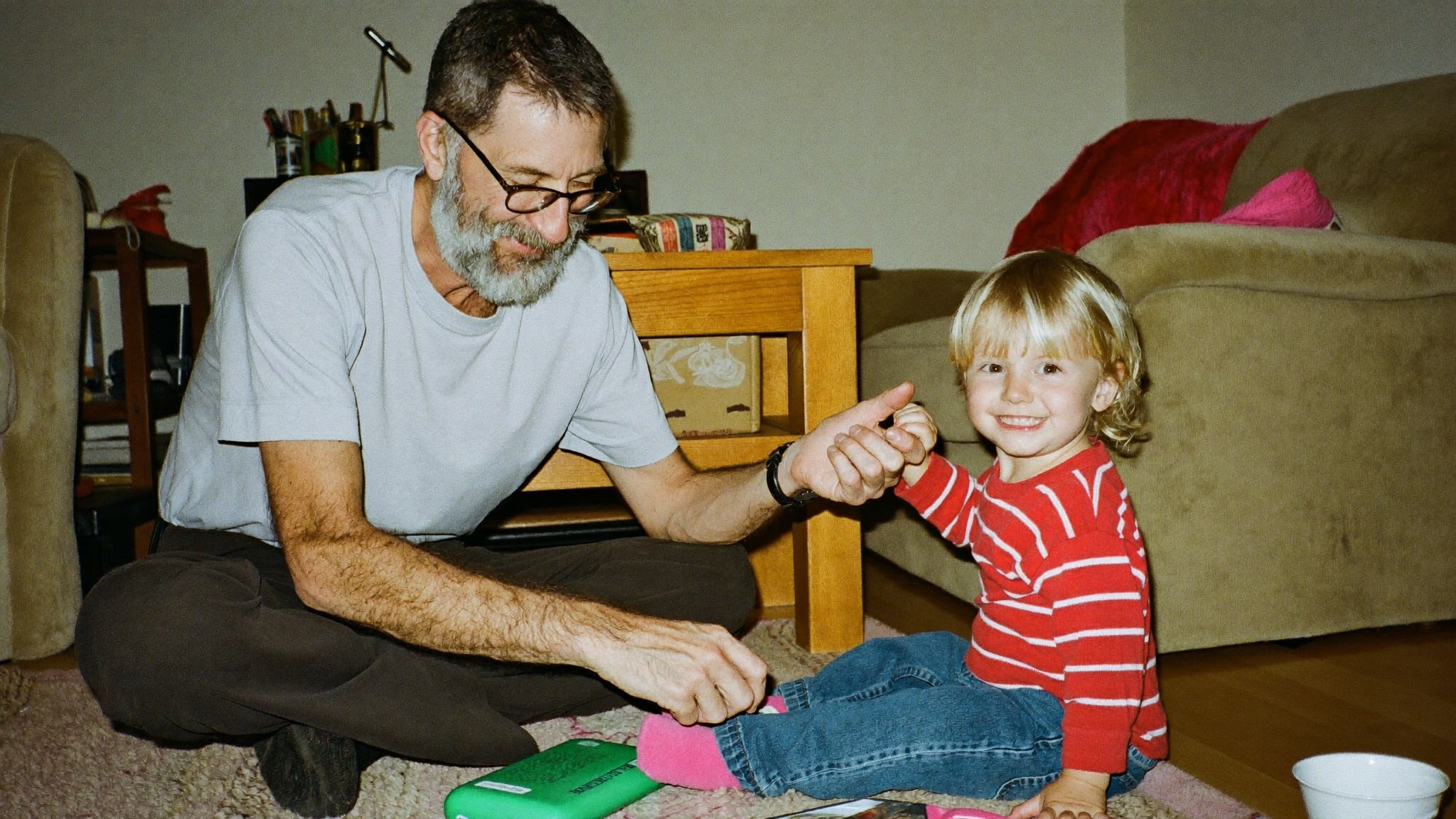 Grandfather and grandchild