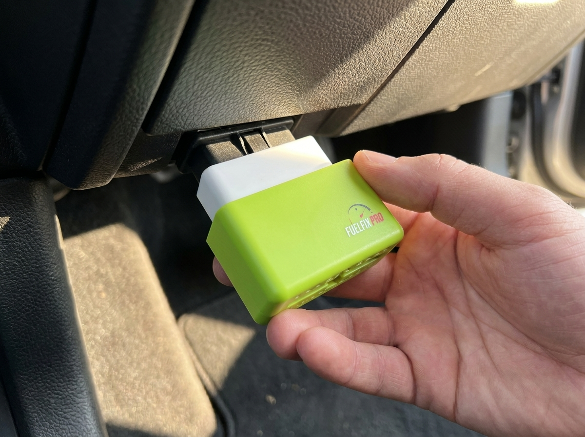 Plugging FuelFixPro into the OBD2 port