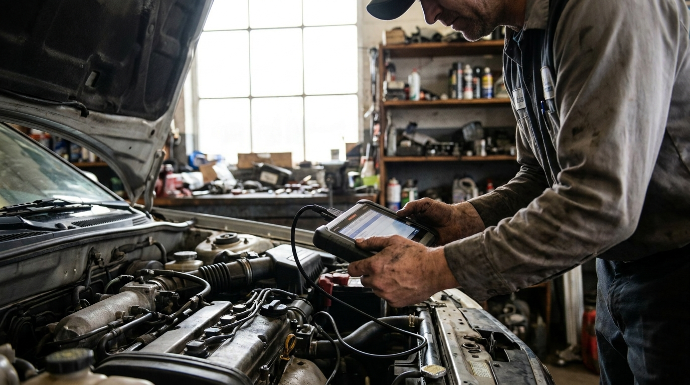 Mechanic at work
