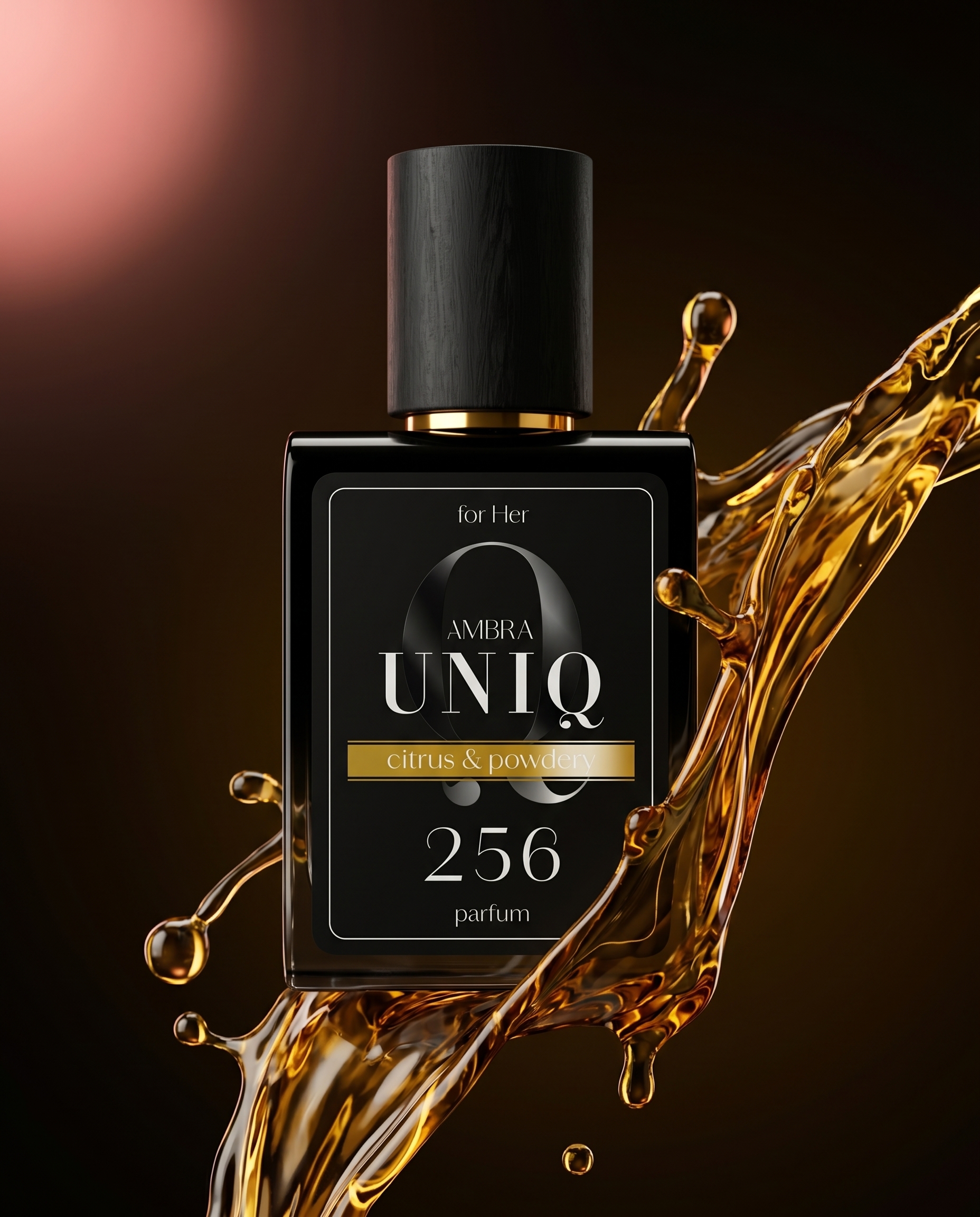 AMBRA UNIQ — 30% stężenia olejków perfumowych w bursztynowym splash