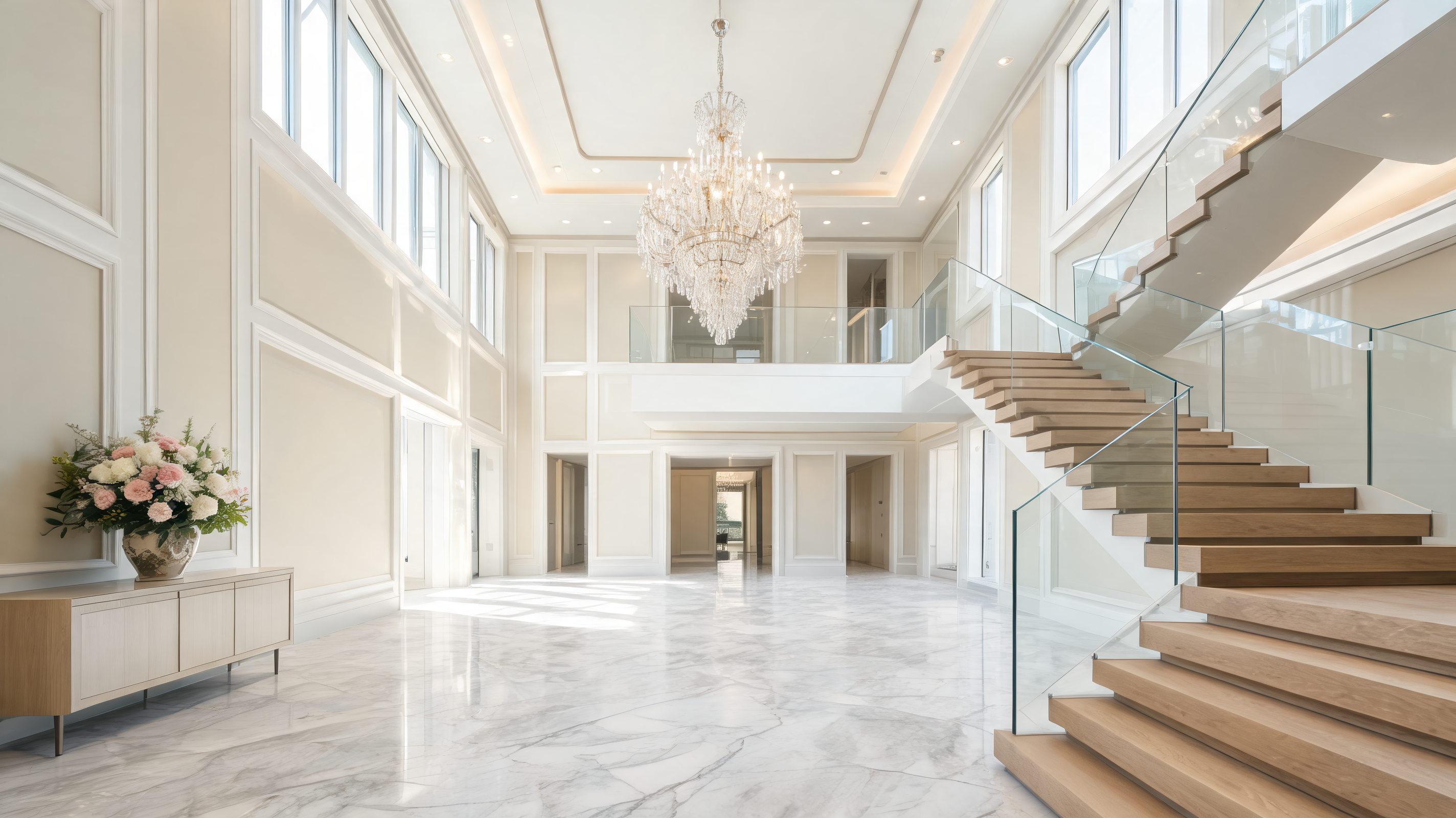 Grand foyer real estate photography Gilbert AZ