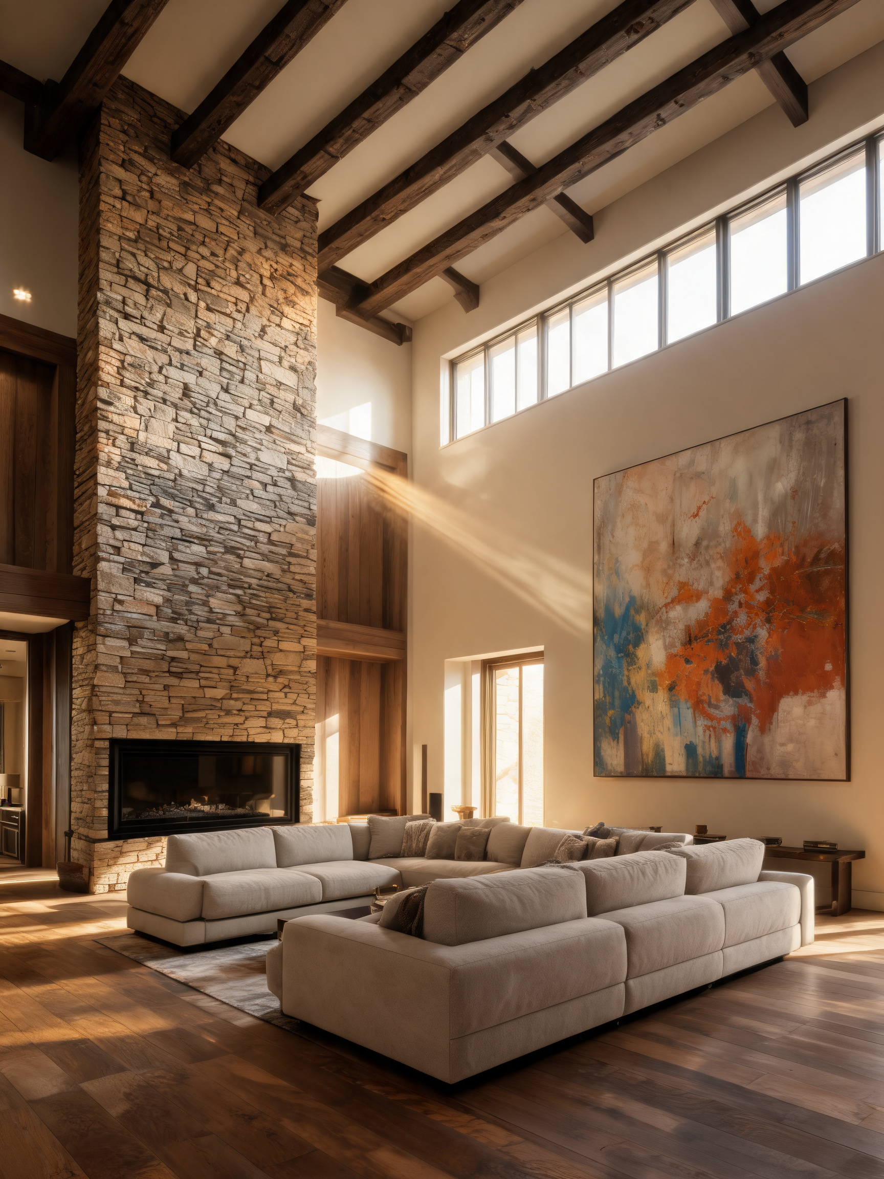 Luxury great room real estate photography Phoenix Metro