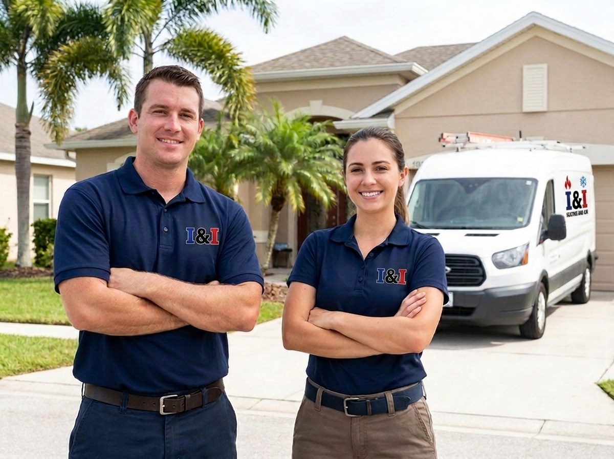 I&I Heating and Air technicians