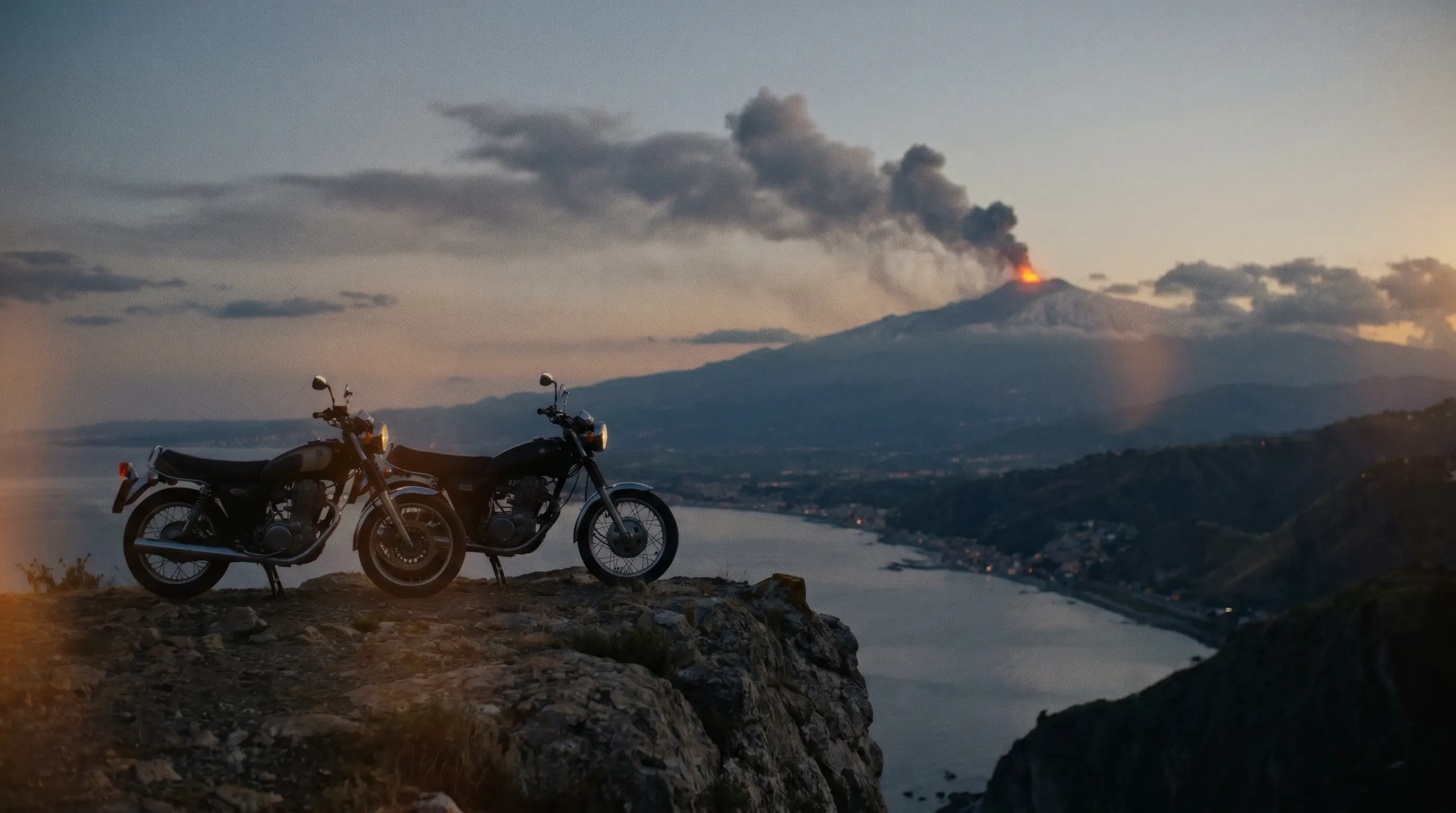 Etna at sunset