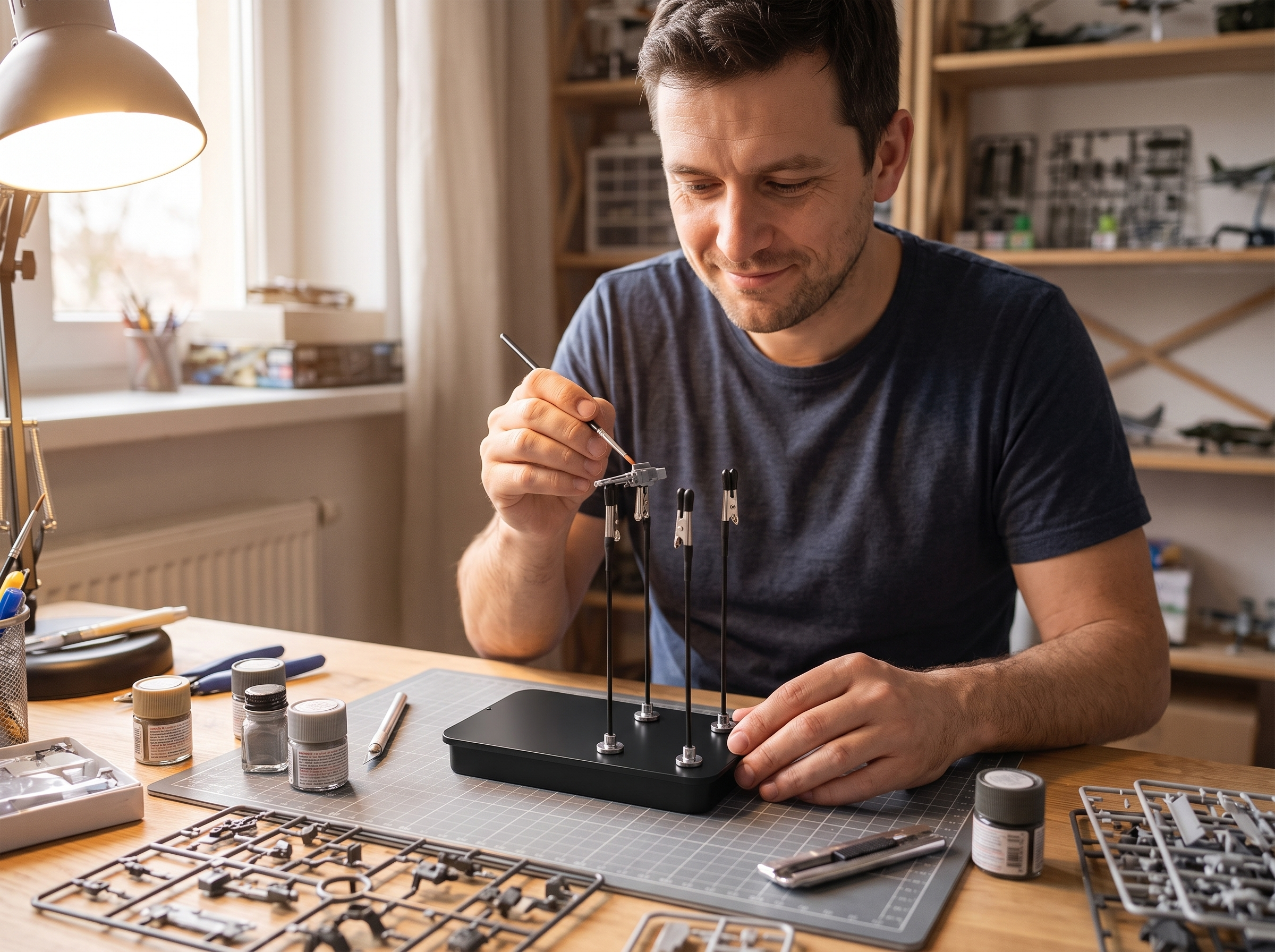 Het resultaat: schilderen aan de hobbytafel met twee vrije handen