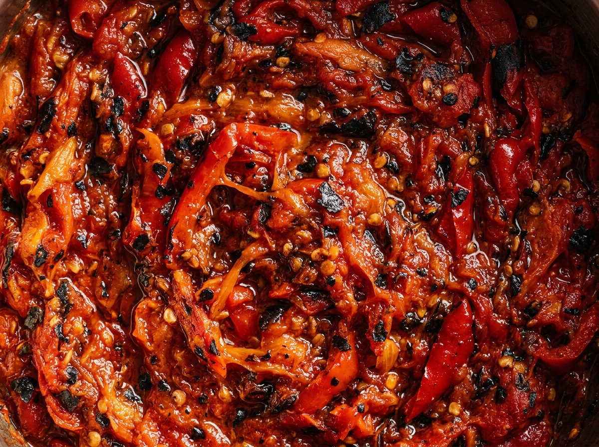 Roasted capsicum and tomato