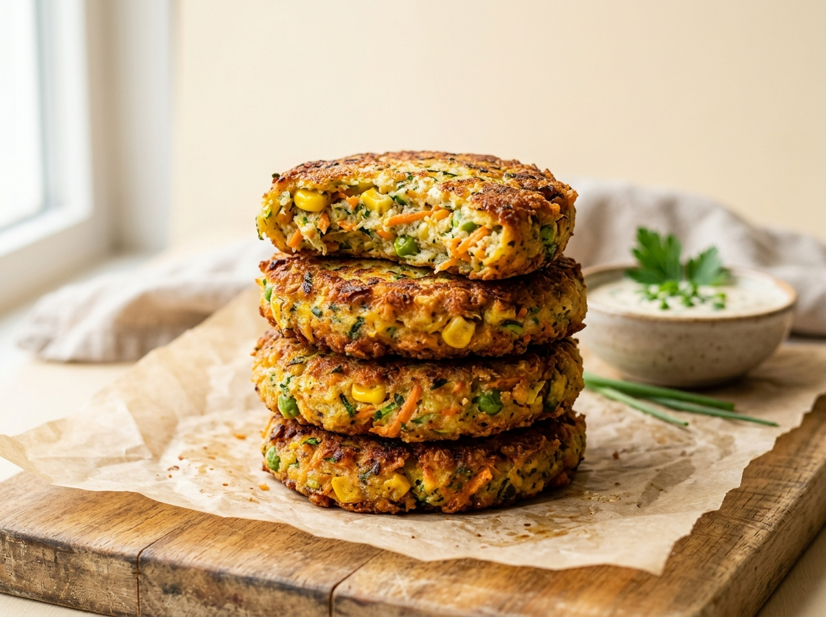 Patties bound with potato flour